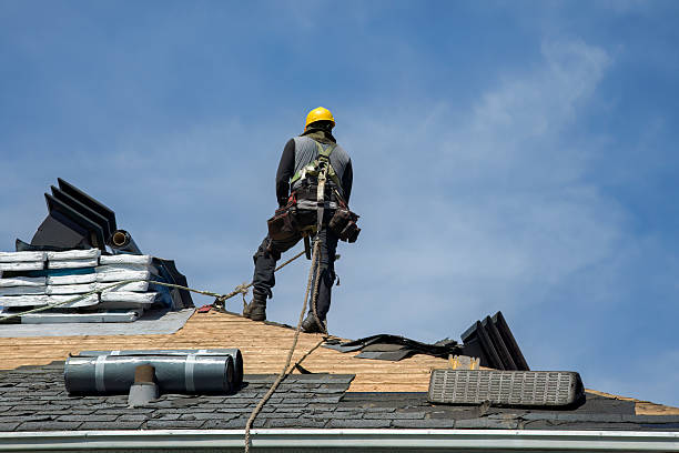 Professional Gutter Installation technician working in Carversville, PA